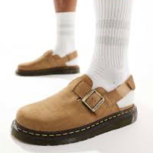 Dr Martens Jorge II Clog Beige Leather Unisex Mule Shoes Size 11 Mens /12 Womens main image 9